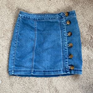 Free People Jean skirt